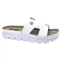 9000 -es női Dr Feet bőr papucs - feher