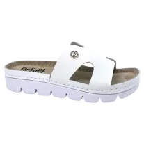 9000 -es női Dr Feet bőr papucs - feher