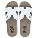 9000 -es női Dr Feet bőr papucs - feher