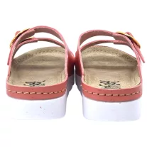 9002 -es női Dr Feet bőr papucs - rozsaszin
