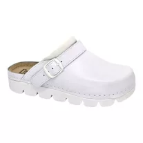 9010 -es női Dr Feet bőr papucs - feher