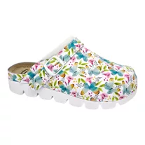 9010 -es női Dr Feet bőr papucs - feher pillango