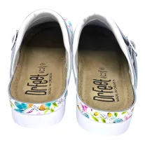 9010 -es női Dr Feet bőr papucs - feher pillango