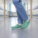 9010 -es női Dr Feet bőr papucs - zold 9010 -es női Dr Feet bőr papucs - zold