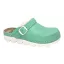 9010 -es női Dr Feet bőr papucs - zold