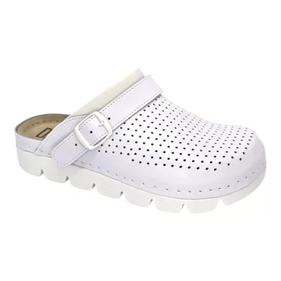 9014 -es női Dr Feet bőr papucs - feher 9014 -es női Dr Feet bőr papucs - feher