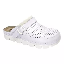 9014 -es női Dr Feet bőr papucs - feher