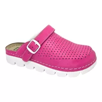 9014 -es női Dr Feet bőr papucs - pink