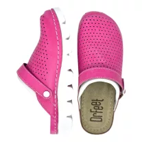 9014 -es női Dr Feet bőr papucs - pink