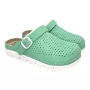 9014 -es női Dr Feet bőr papucs - zold 9014 -es női Dr Feet bőr papucs - zold