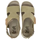 9016 -os női Dr Feet bőr szandal - cappuccino barna