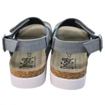 9016 -os női Dr Feet bőr szandal - vilagos kek