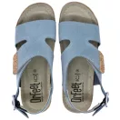 9016 -os női Dr Feet bőr szandal - vilagos kek