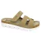 9018 -as női Dr Feet bőr papucs - cappuccino barna