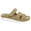 9018 -as női Dr Feet bőr papucs - cappuccino barna