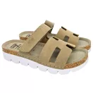 9018 -as női Dr Feet bőr papucs - cappuccino barna 9018 -as női Dr Feet bőr papucs - cappuccino barna