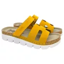9018 -as női Dr Feet bőr papucs - mustar sarga 9018 -as női Dr Feet bőr papucs - mustar sarga