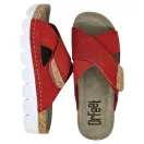 9019 -es női Dr Feet bőr papucs - piros 9019 -es női Dr Feet bőr papucs - piros