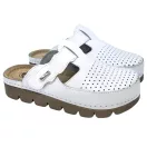9020 -as női Dr Feet bőr papucs - feher