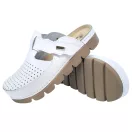 9020 -as női Dr Feet bőr papucs - feher 9020 -as női Dr Feet bőr papucs - feher