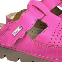 9020 -as női Dr Feet bőr papucs - rozsaszin