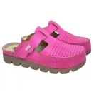 9020 -as női Dr Feet bőr papucs - rozsaszin