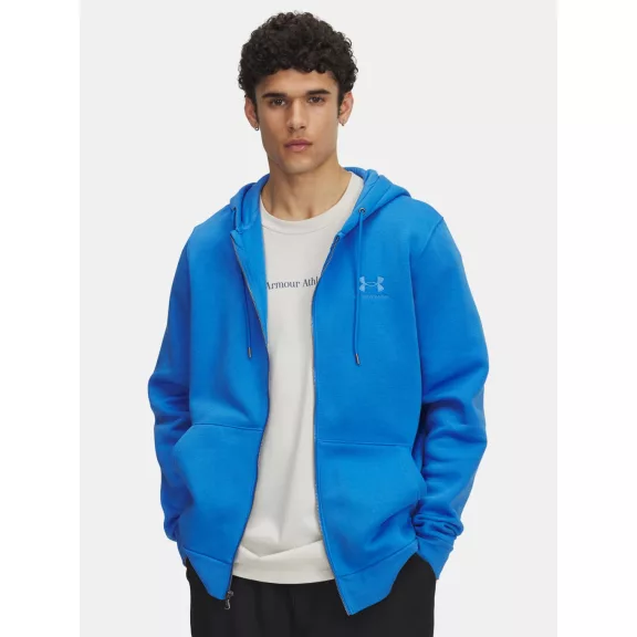 UA Icon Fleece FZ Hood-BLU UA Icon Fleece FZ Hood-BLU
