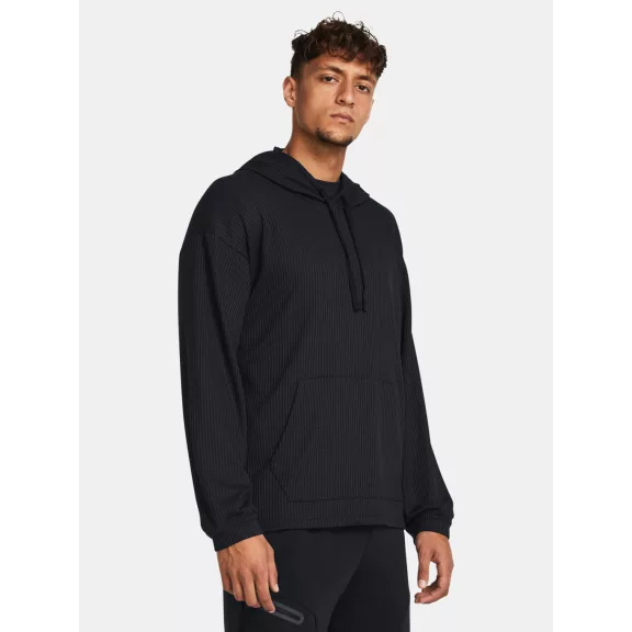 UA Rival Waffle Hoodie-BLK UA Rival Waffle Hoodie-BLK