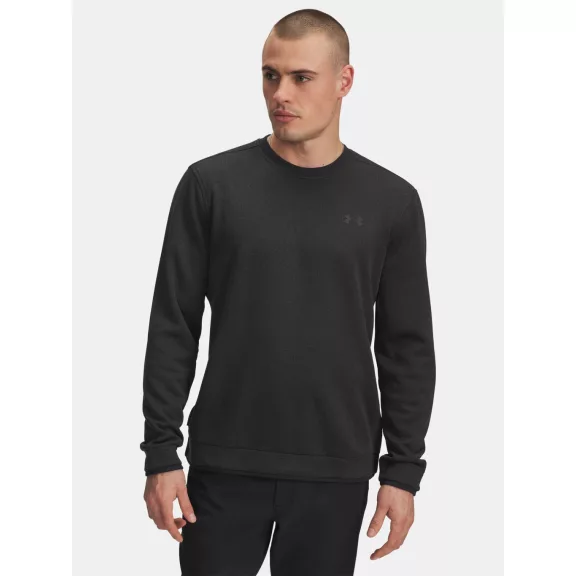 UA M Sweater Fleece Crew-BLK UA M Sweater Fleece Crew-BLK
