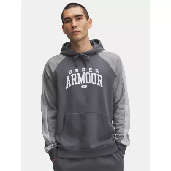 UA Rival Flc CB Hood-GRY UA Rival Flc CB Hood-GRY