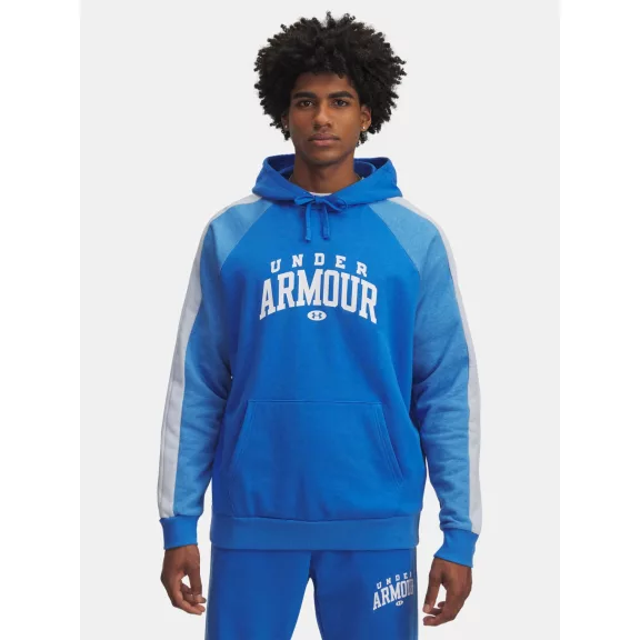 UA Rival Flc CB Hood-BLU UA Rival Flc CB Hood-BLU