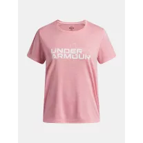 UA TECH TWIST WDMK LOGO SS-PNK