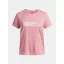 UA TECH TWIST WDMK LOGO SS-PNK