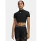 HeatGear Crop Mock SS-BLK