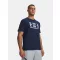 UA M CENTER BOXED LOGO SS