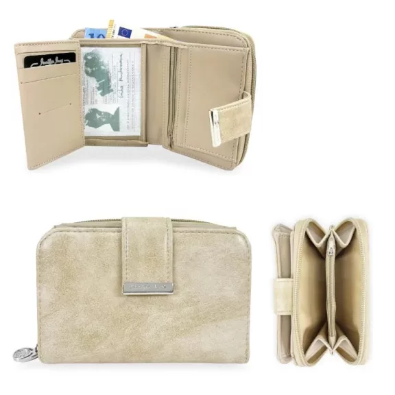 Jennifer Jones Női Pénztárca 1104-7 Beige - Kicsi Méret Jennifer Jones Női Pénztárca 1104-7 Beige - Kicsi Méret