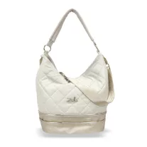 Zellia Női Válltáska 19095 Beige-Arany - Steppelt - Brw -