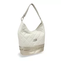 Zellia Női Válltáska 19095 Beige-Arany - Steppelt - Brw -