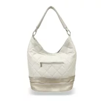 Zellia Női Válltáska 19095 Beige-Arany - Steppelt - Brw -