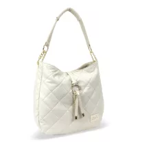 Zellia Női Válltáska 22117 Beige Matt - Steppelt -