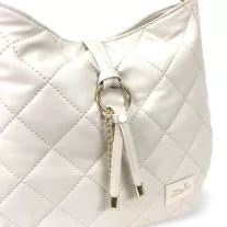 Zellia Női Válltáska 22117 Beige Matt - Steppelt -