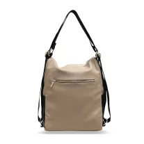   Zellia Női Válltáska/Hátizsáká Alakítható 22199 Taupe-Beige-Fekete
