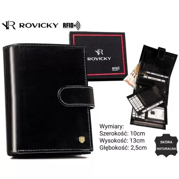 Rovicky férfi bőr pénztárca 22313L-RVT Rovicky férfi bőr pénztárca 22313L-RVT