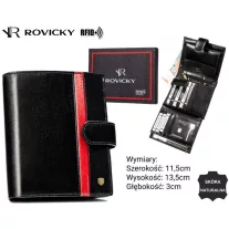 Rovicky férfi bőr pénztárca 22316L-RVTP