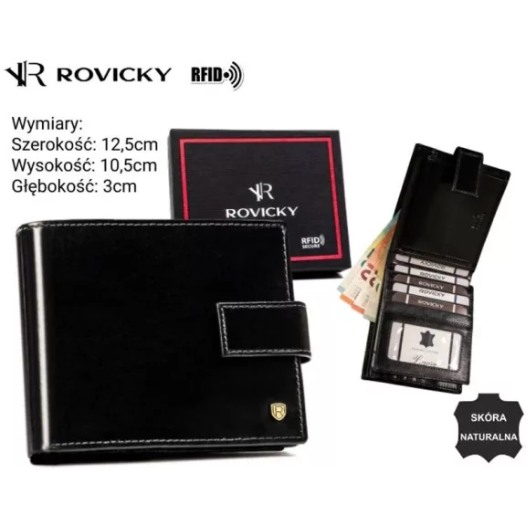 Rovicky férfi bőr pénztárca 22321L-RVT Rovicky férfi bőr pénztárca 22321L-RVT