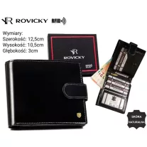 Rovicky férfi bőr pénztárca 22323L-VT-RVT