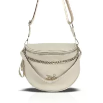 Zellia Női Oldaltáska 23050 Beige - Arany K.