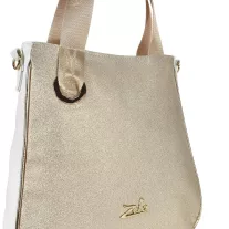 Zellia Női Válltáska 23068 Arany-Fehér - Rimini -