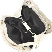 Zellia Női Válltáska 24015 Beige Matt - Steppelt -