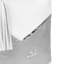 Zellia Női Válltáska 24046 Fehér-Ezüst - Ch -